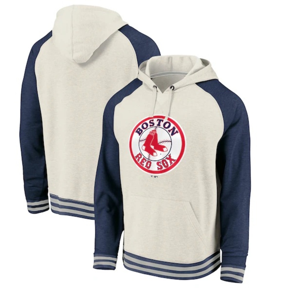 Boston Red Sox Fanatics Cooperstown Collection Logo Pullover Hoodie Small